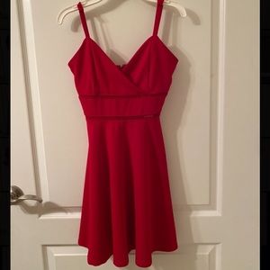 Red summer dress